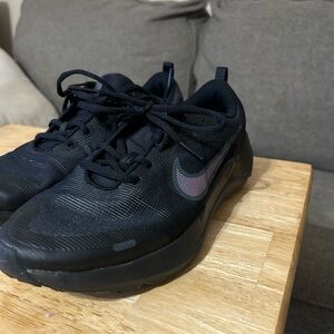 Nike Kids Black and Purple Sneakers